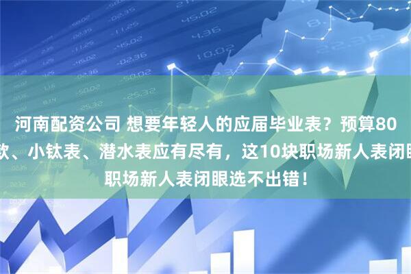 河南配资公司 想要年轻人的应届毕业表？预算800起，限量款、小钛表、潜水表应有尽有，这10块职场新人表闭眼选不出错！